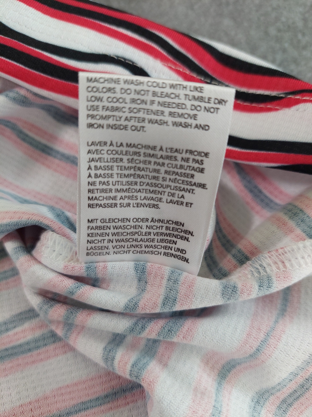 Mimosa by Nivo Golf Polo Top XL Red Black White Wavy Stripe Quarter Zip Shirt - Picture 6 of 8